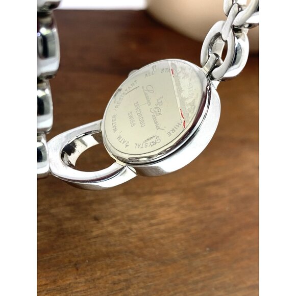 Lucien Piccard Women's Watch Swiss Quartz Blue Red Gemstone Steel 22mm Petite - Picture 6 of 13